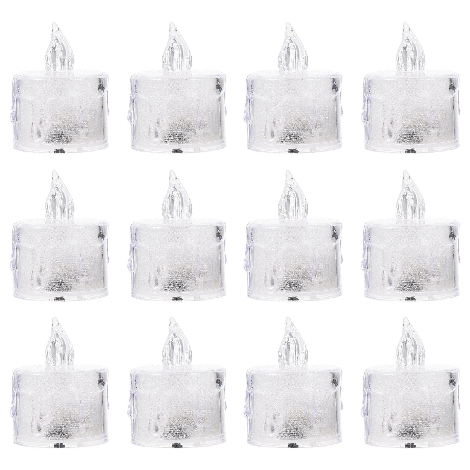 

24pcs Electronic Candles Led Light Adornment Electric Desktop Lamp Decor Small Powered Lamp For Home