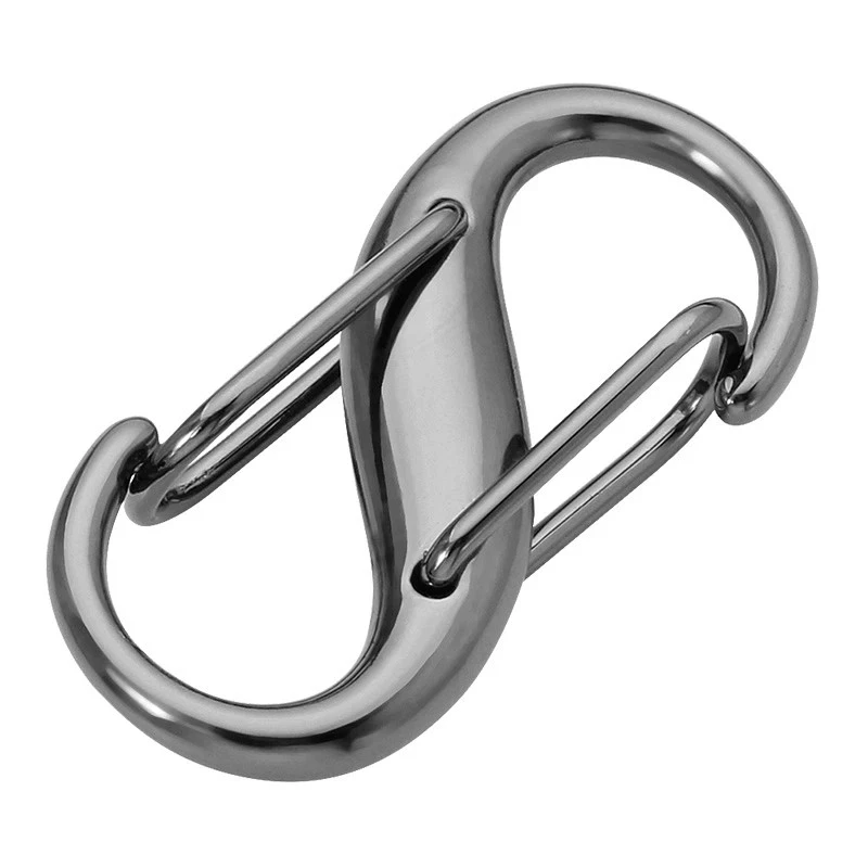 DIY Chain Bag Adjustable Buckle Metal Clasp Removable Buckle Bag Accessory Chain Extension Shortening S Type Shape Clasp