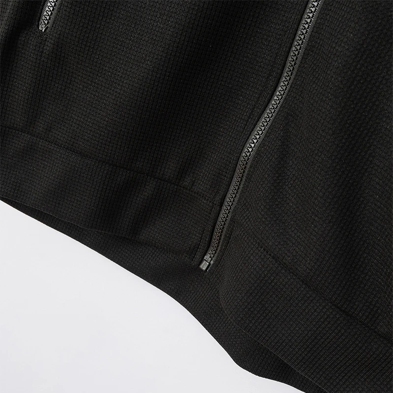 Lapel Slim Fitting Male coat Waffle zipper pocket Long Sleeved Sportswear man Cardigan jacket set Pants elegant Men\'s clothing