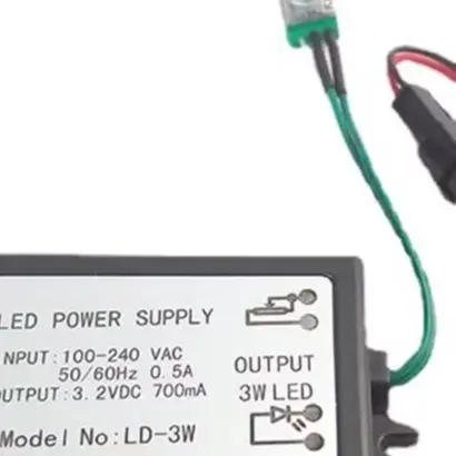 LED Dimming P'ower Supply 3W 5W For Microscope Light For Source With Adjustable Brightness 100-240V AC Input B'lack ABS Housing