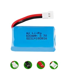 3.7V 600mAh 25C 752030   Bateria Lipo do Syma X9 X9S RC samolot helikopter Quadcopter części zamienne do dronów 3.7V 1S bateria do zabawek RC