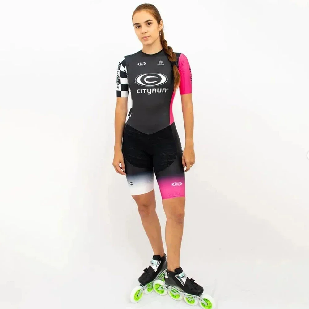 Cityrun Oficial Speed Skating Unisex Skates Suit Triathlon Speed Inline Roller Skate Monkey Skinsuit Comfortable Fast Skating