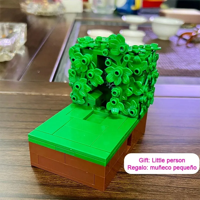 Puzzle Vanishing Man MOC Model z Napędem Ręcznym - Interaktywna Dekoracja na Biurko i Prezent