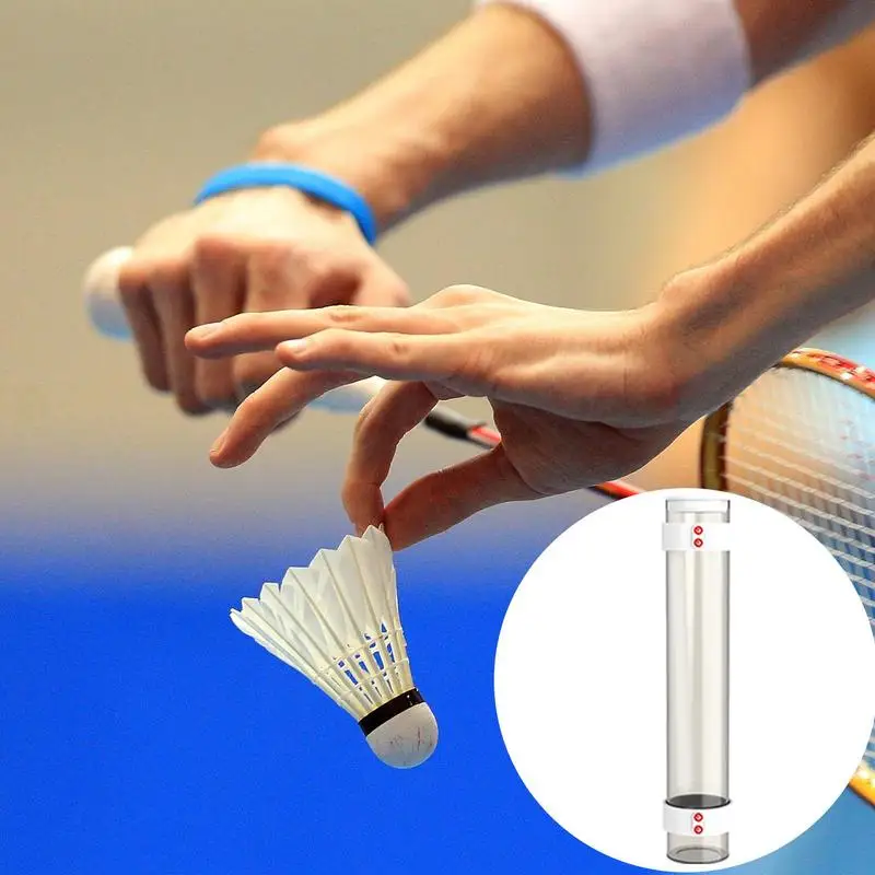 Magnetic Tube Badminton Cylinder Shuttlecocks Storage Tube Badminton Balls Holder For Gym Badminton(No barrel No Badminton)