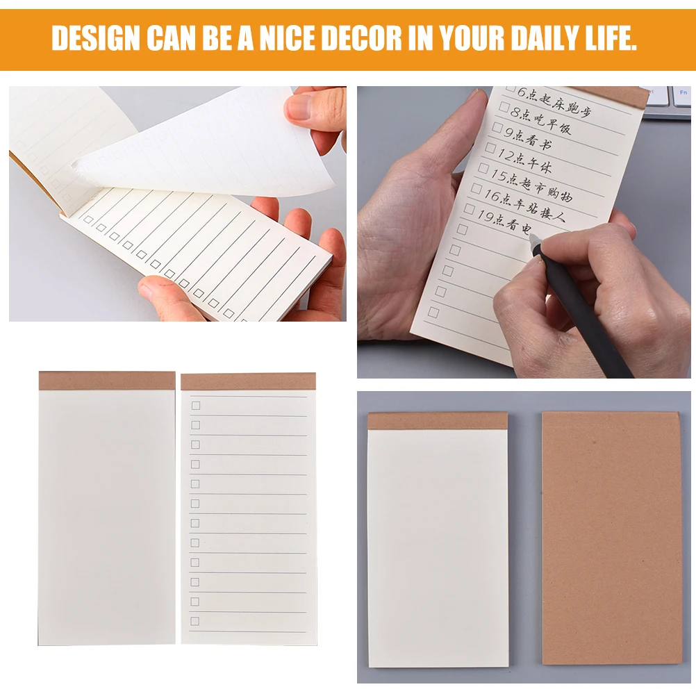 

Tear Off Planner Notepad Undated Daily Desk Notepad to Do List Note Pad Practical Paper Material Nonstick Design