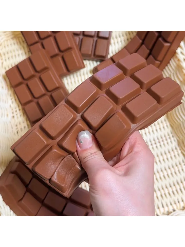 Langsam Aufsteigendes Schokoladen-Squishy-Quetschspielzeug Weiches Sensorisches Anti-Stress Angstlinderungs-Handentspannungs-Dekompressionsspielzeug