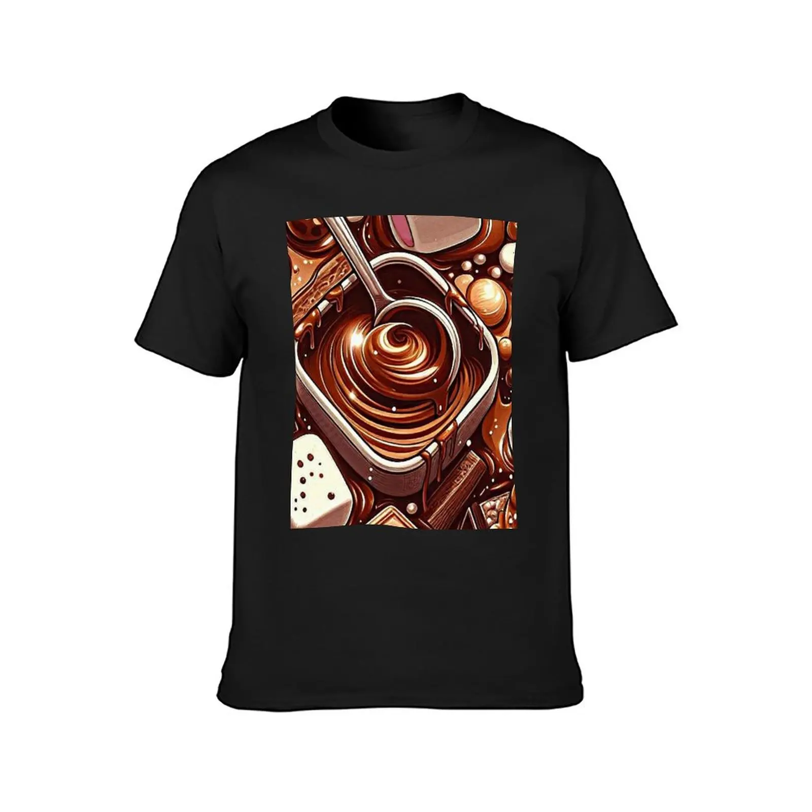 Marshmallow and chocolate pattern , candy bars and treats ii T-Shirt cute clothes quick drying mens funny t shirts