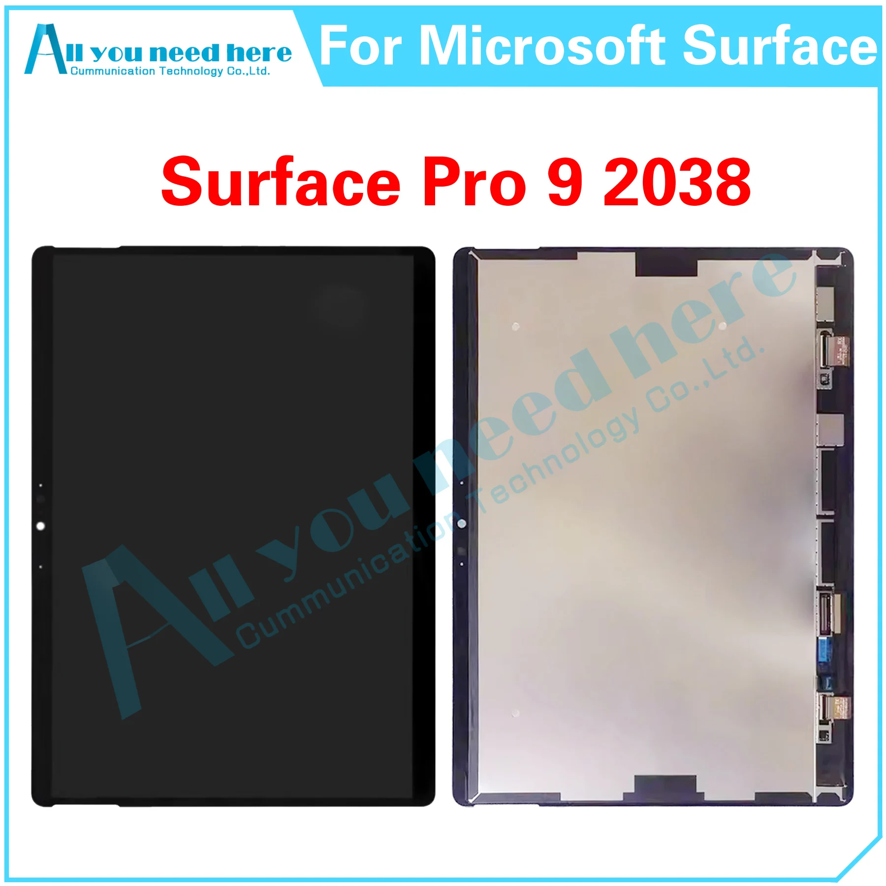 For Microsoft Surface Pro 9 2038 LCD Display Touch Screen Digitizer Assembly Repair Parts Replacement