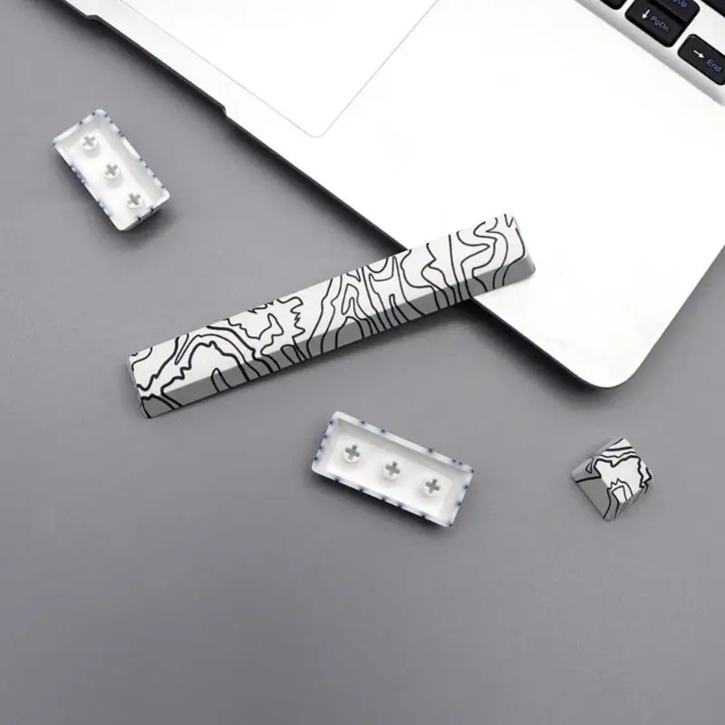462E 4-Key Keycaps Entre 6.25u Spacebar Keycap Replacement OEM Height PBT Sublimated