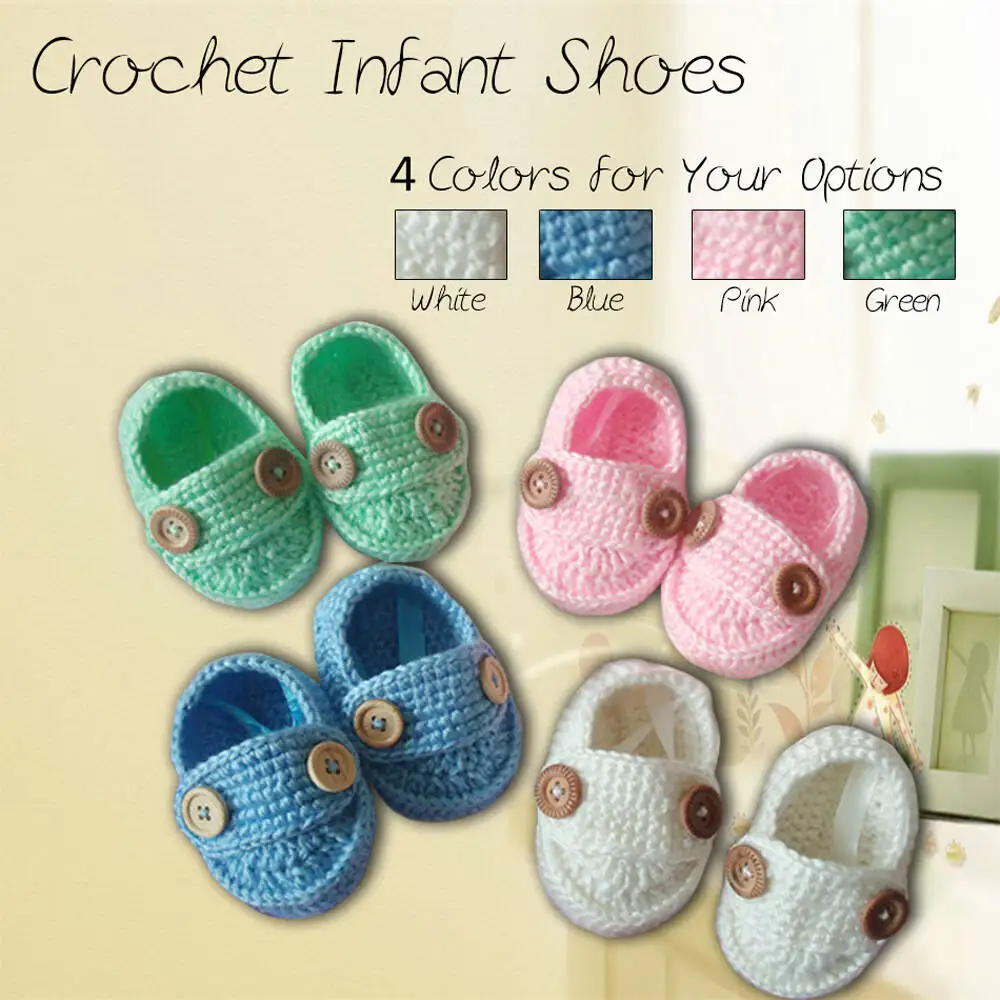 

Handmade crochet Crochet knitted baby shoes, sandals garden shoes, newborn shoes, baby gifts