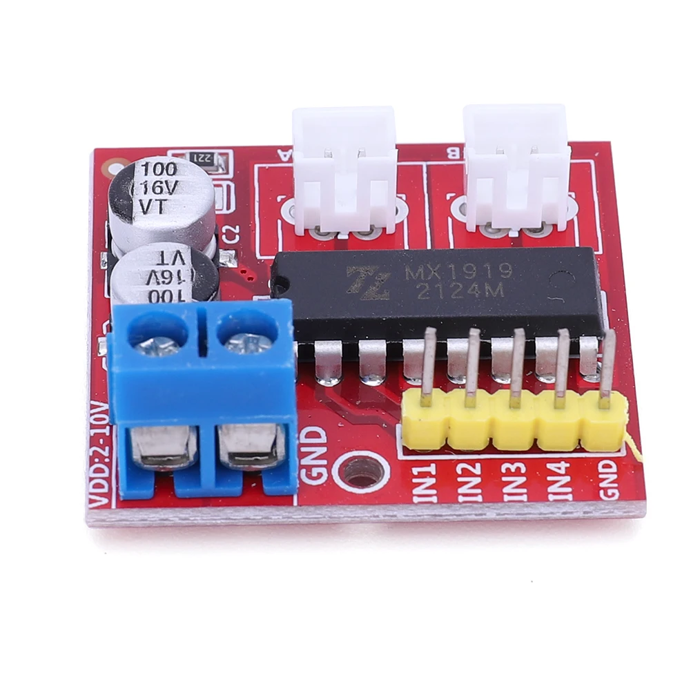 MX1919 Dual Stepper Motor Development Board 2.5A Dual-Circuit Motor Drive Module Low Power Consumption Dual H Bridge for Arduino