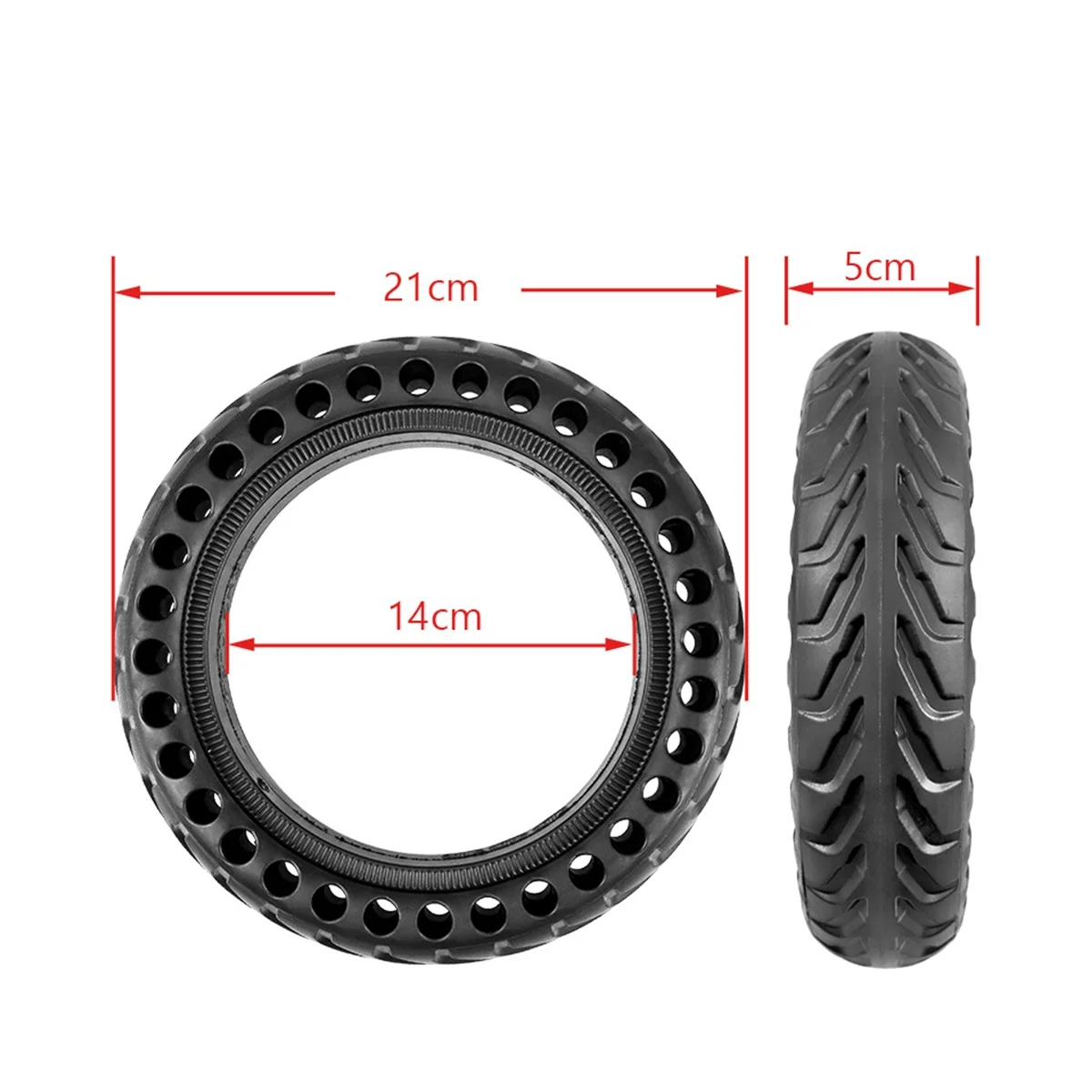 M365 8.5 Inch Honeycomb Explosion-Proof Shock Absorbing Rubber Solid Wheel for Xiaomi Electric Scooter Accessories