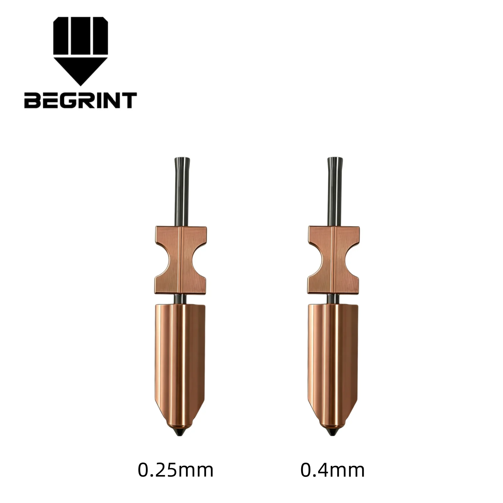 Dysze bimetaliczne Flashforge AD5X, nowe ulepszone dysze hotend z hartowanej stali 0.25/0.4/0.6/0.8mm, części zamienne do drukarek 3D — zdjęcie produktu 7