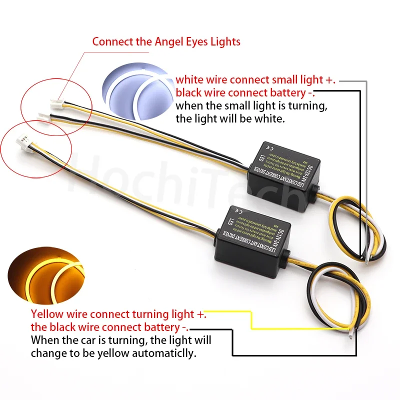 LED SMD Switchback Luz de Algodão, Angel Eye Ring, DRL Kit para BMW E83 X3 2003-2010