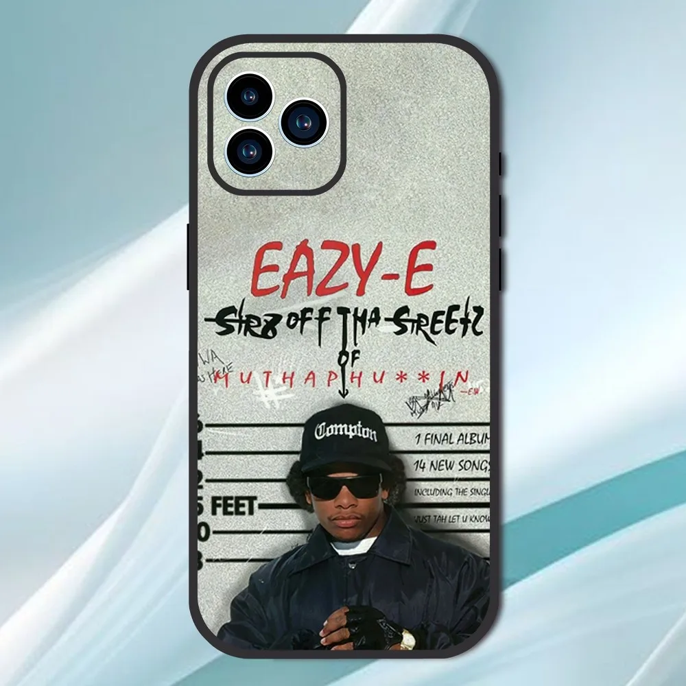 Rapper E-Eazy E Phone Case For iPhone 13 12 11 14 15 Pro XS Max XR X 8 7 6S 6 Plus SE 2020 Soft Back case