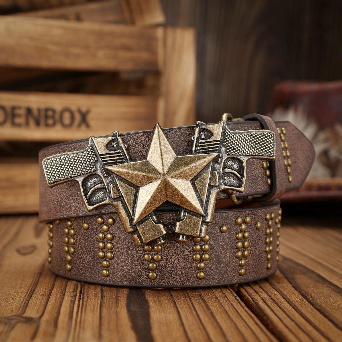Ein PU-Gürtel im Western-Stil, geeignet für Männer und Frauen, im Bohemian-Stil und Retro-Look, perfekt für alltägliche Freizeitausflüge. – Detail 12