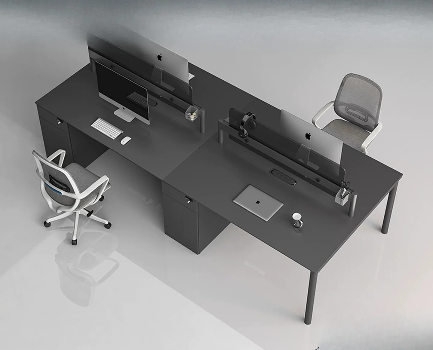 

PYJ office desk and chair combination office staff desk simple modern card table