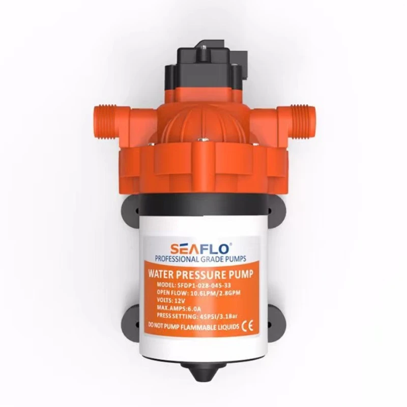 SEAFLO 55 Series Diaphragm Pump 5.0GPM 60PSI 12V SFDP1-050-060-55 Yacht Boat Marine RV Caravan