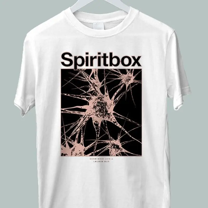 

Vtg Spiritbox Canadian Heavy Metal Band Хлопковая белая футболка S 5XL J876
