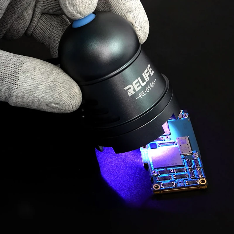 UV colla lampada di polimerizzazione RL-014A LED verde olio che cura viola rilevazione USB multi-segmento messa a fuoco 3 ingranaggi temporizzazione automatica
