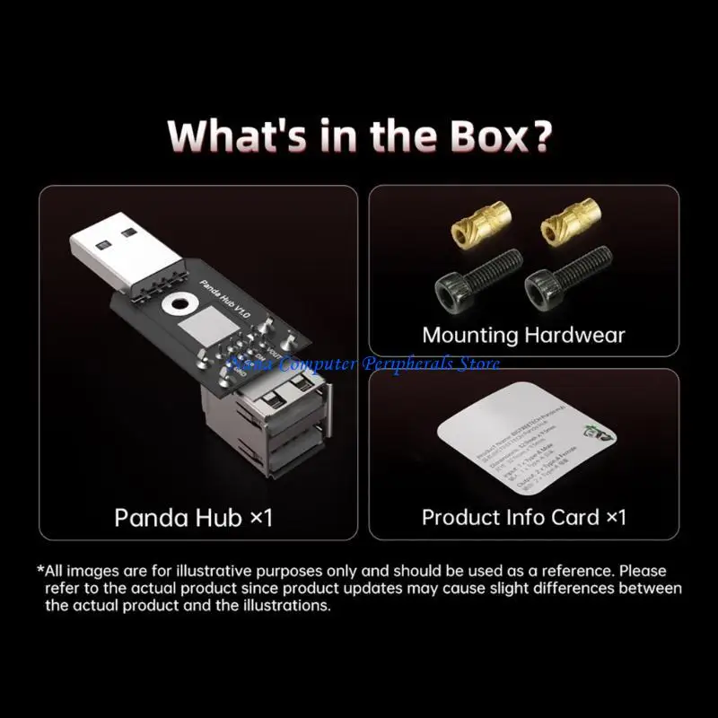 F68C Hub Double USB Extension Protections Perfectly For P1S/P1P Printers
