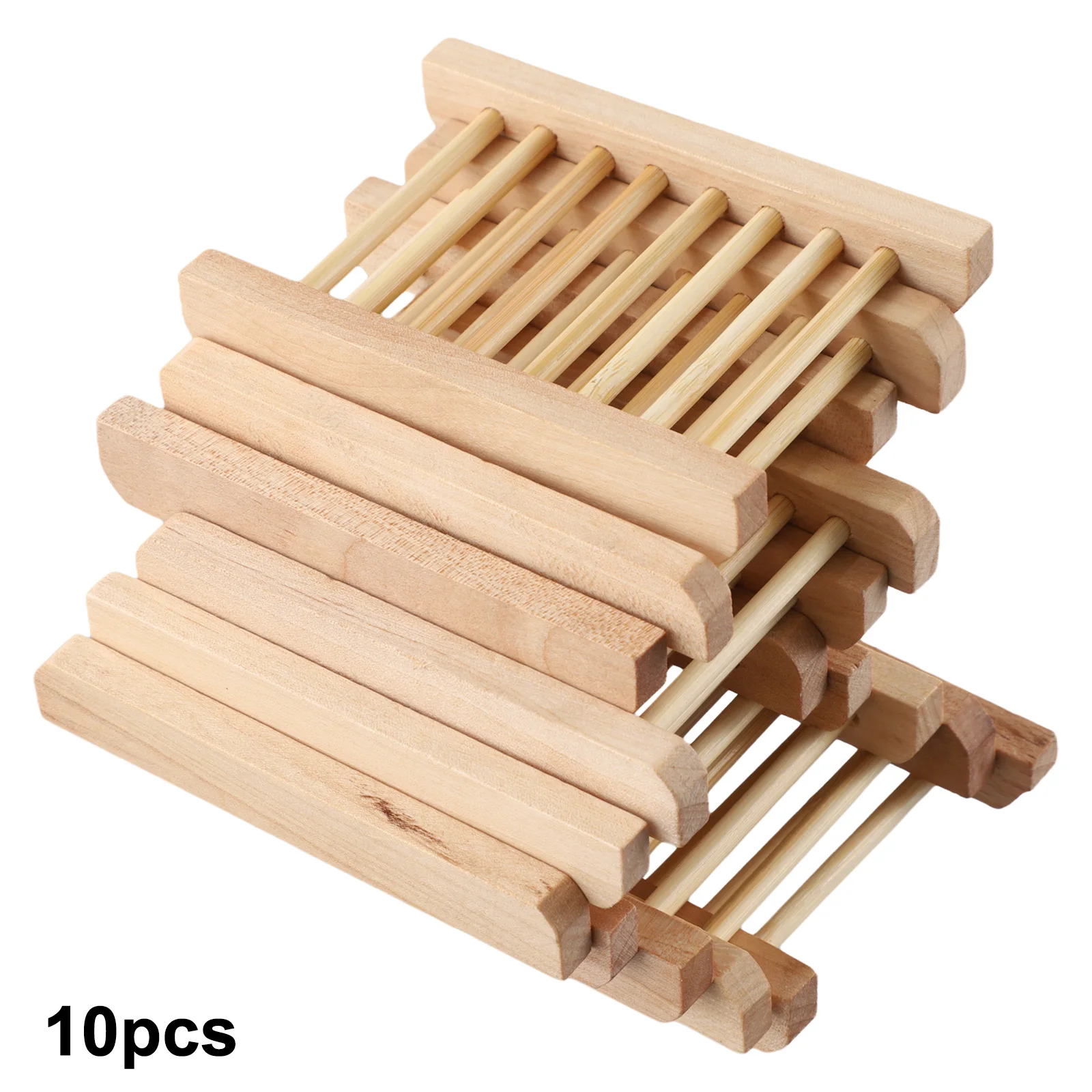 

Household Bathroom Shower Plate Stand Box Simple 10 PCS Soap Holder Dish Lightweight Reliable Tool 10pcs Washes