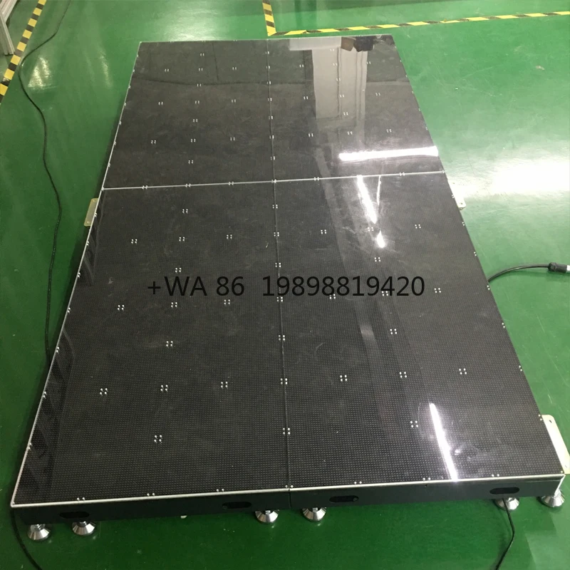 Indoor Full Color Floor Tile LED Display Screen Acrylic Covered LED Floor Tile Screen