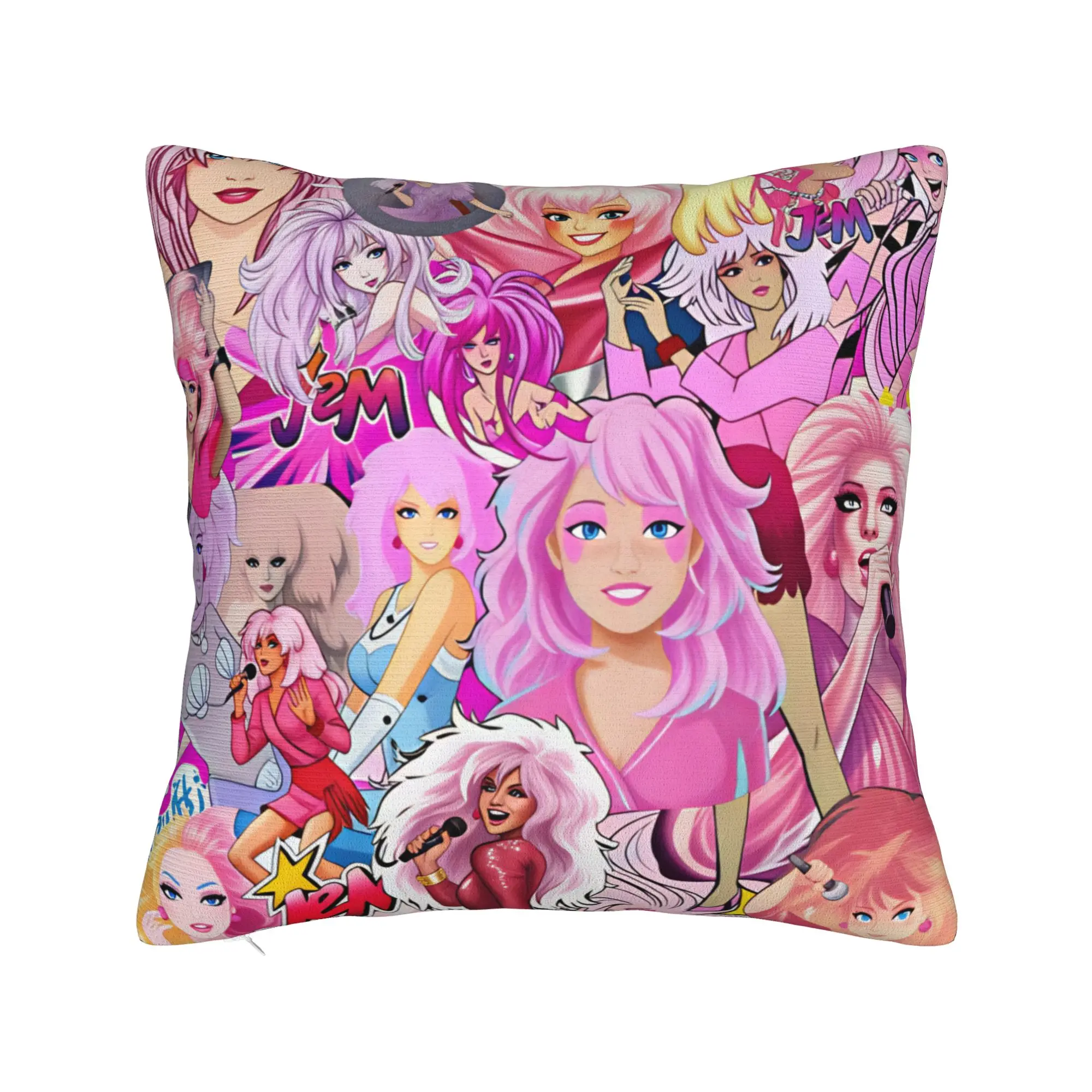 Jem And The Holograms Movie Pillowcases  Kawaii Pillow Case For Office Car Home Decor Soft Pillow Cover