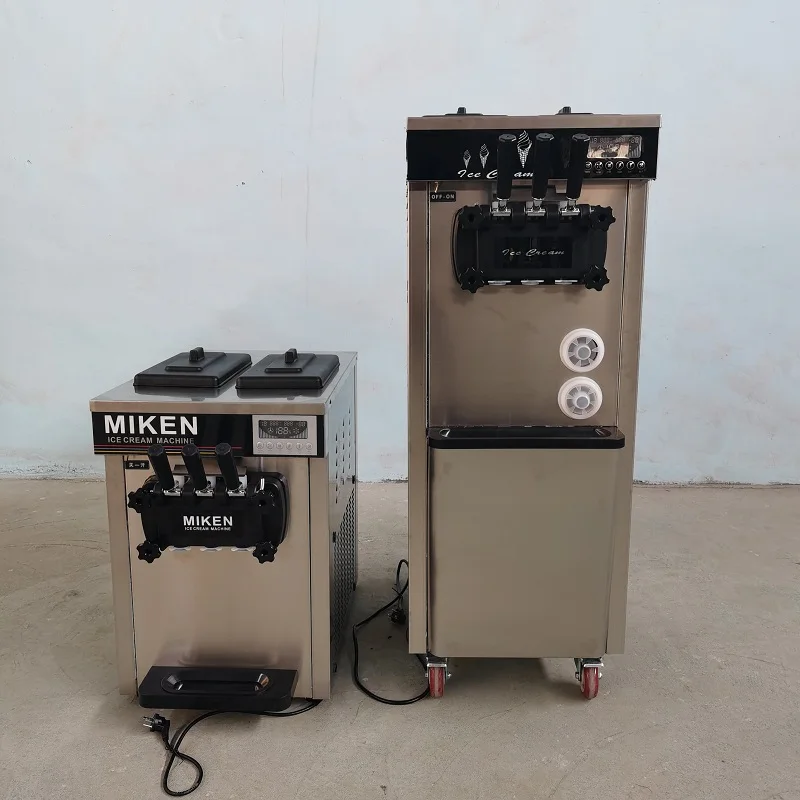 25L/H Commercial Three Flavors Automatic Ice Cream Machine Milk Powder Restaurant Milkshake Machine Real Fruit Ice cream Machine
