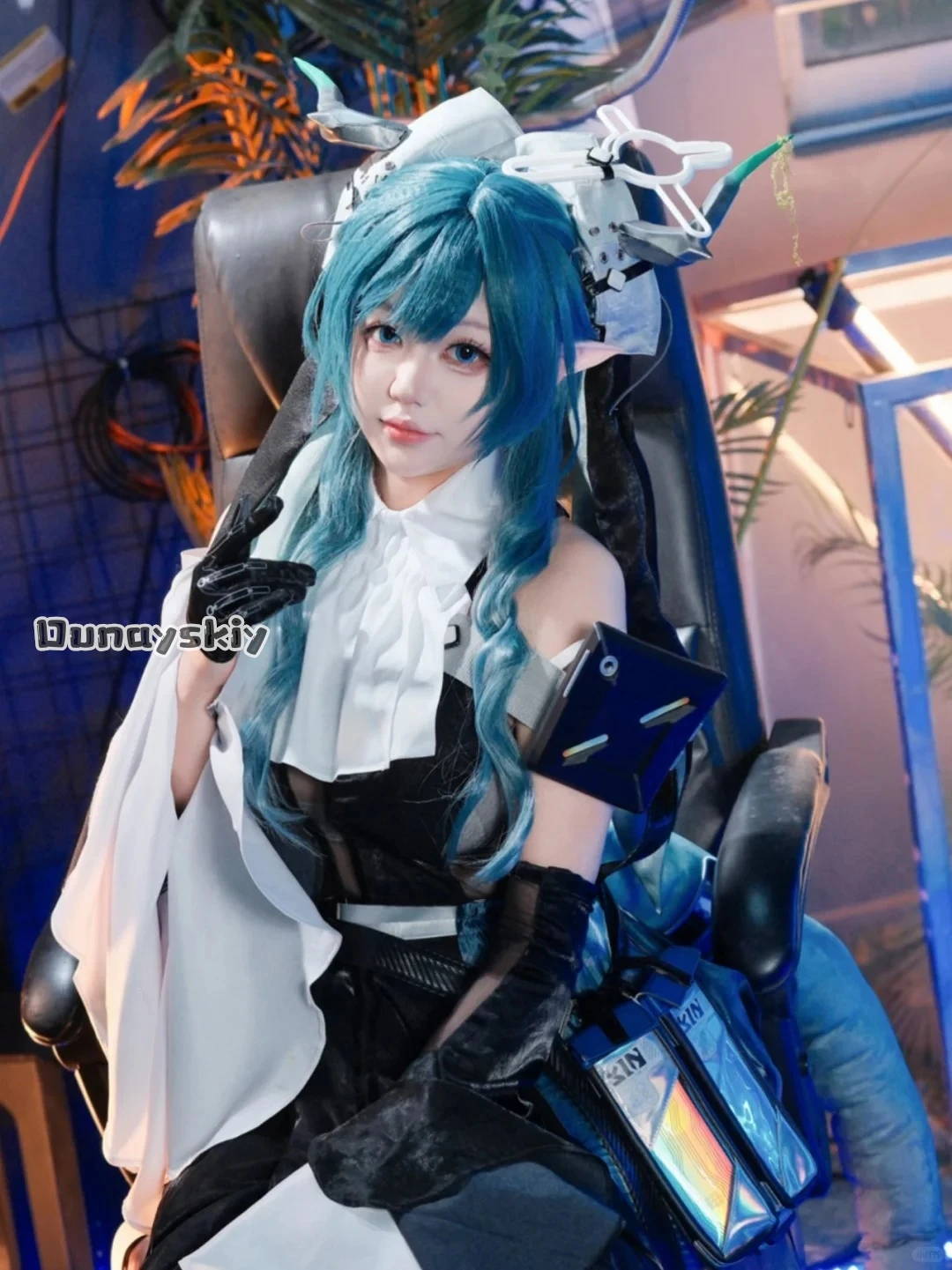 arknights-endfield-xaihi-光る戦術鎧-dunayskiy@-アニメロールプレイコスチューム女性用ハロウィンパーティーセクシーロリータ
