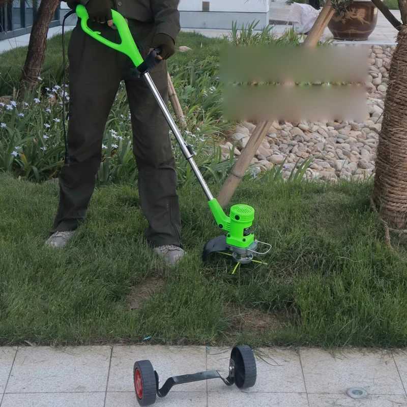 

1200W Electric lawn mower plug-in 220V push lawn mower Small household lawn mower blade weeder