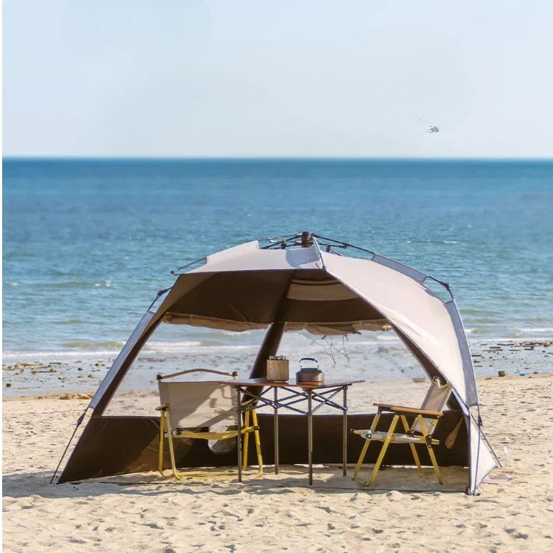 

Outdoor Automatic Folding Speed Open Beach Account Large Space Park Fishing Camping Picnic Sunscreen Vinyl Sunshade Umbrella