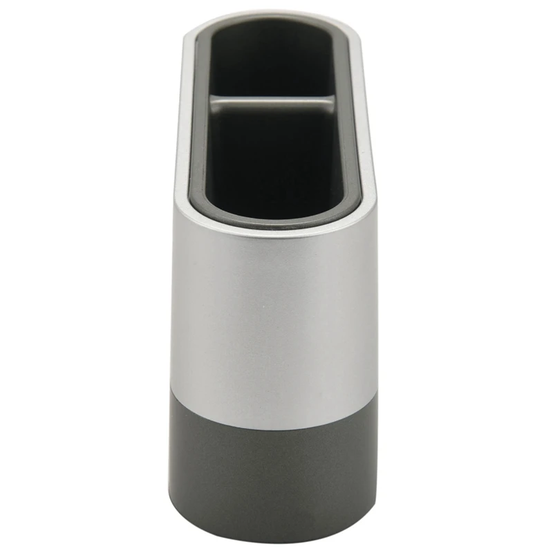 AT41 2X Pen Holder Tools Name Card Container With Digital Alarm Clock Timer Calendar Temperature Thermometer