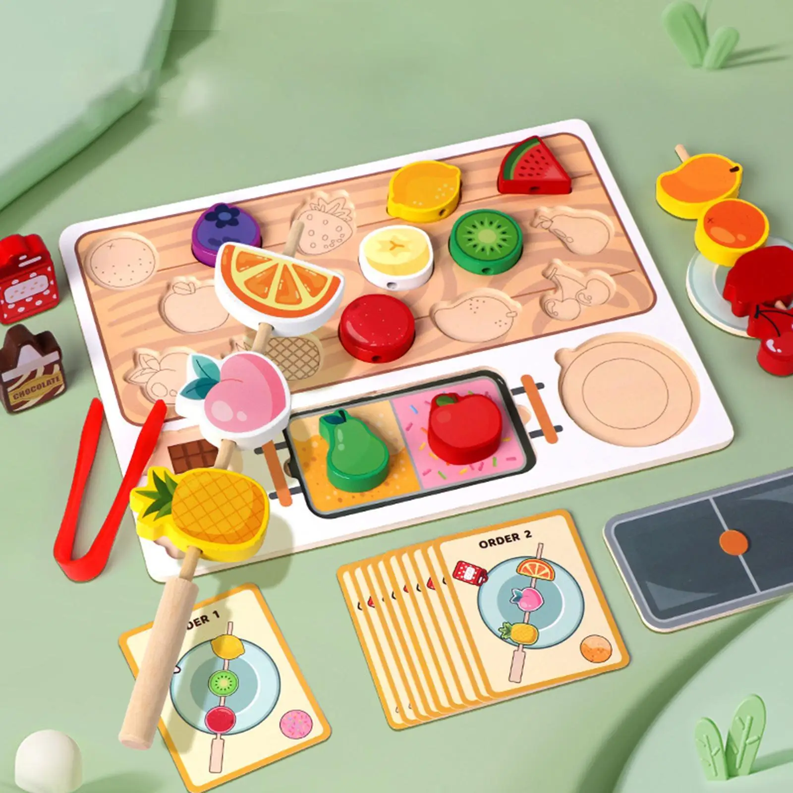 Gioco in legno Cucina Giocattolo alimentare Gioco di abbinamento Frutta candita Haws Giocattolo Giocattolo di apprendimento per bambini Bambini Ragazzi Ragazze Regalo di compleanno