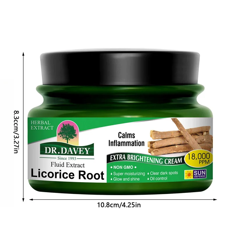 500 مل كريم وجه عرق السوس بسعة كبيرة للعناية بالوجه مرطب مغذي للبشرة كريم وجه منعش غير دهني