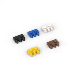 MOC 10PCS 15208 Modified 1x2 Building Blocks Kit With 3 Teeth Board Brick Particle Educational Assemble Toys Birthday Kid Gifts