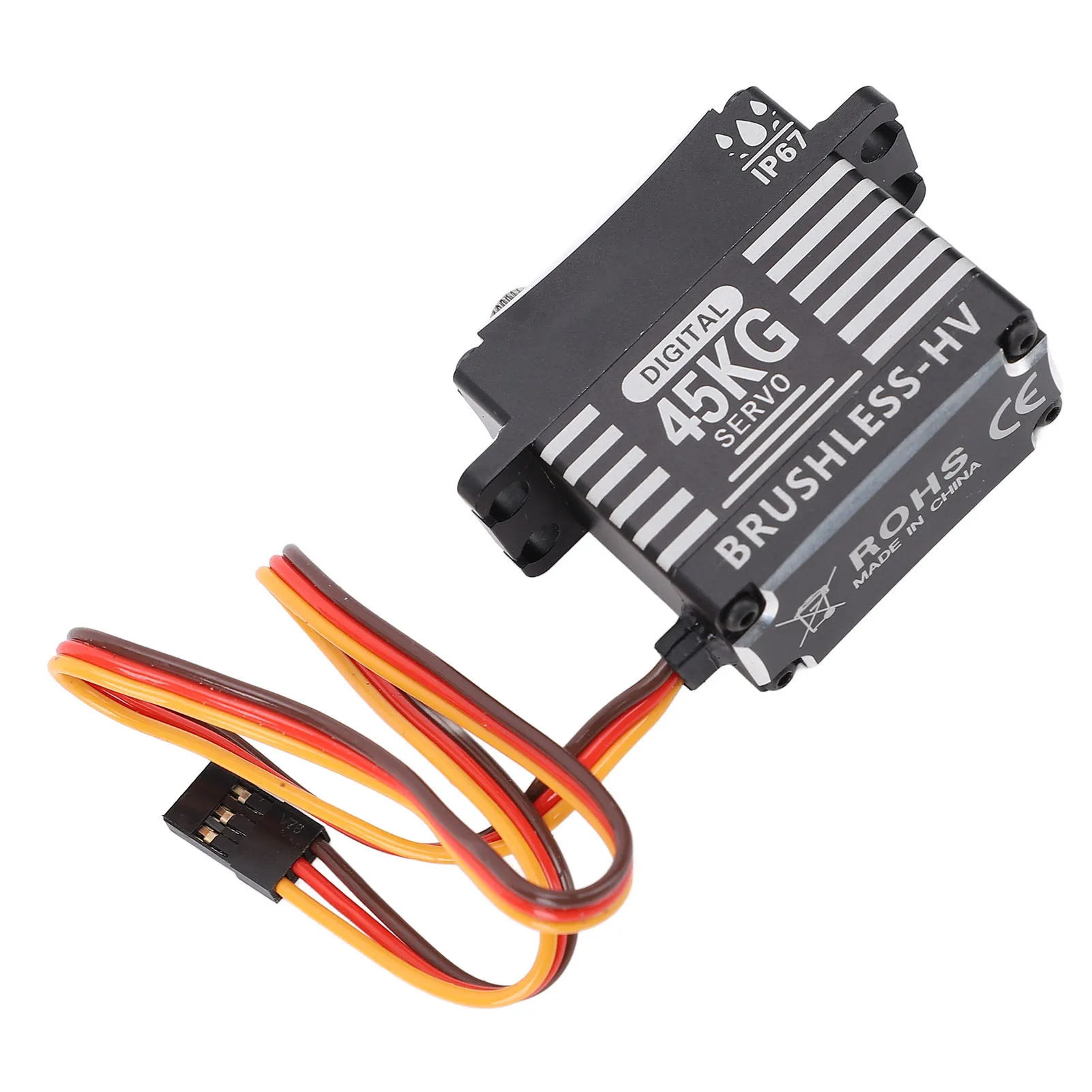 

Бесщеточный сервопривод на 180 градусов, бесщеточный сервопривод на 180 градусов, водонепроницаемый сплав, 45 кг, малошумный цельнометаллический сервопривод 6,0-8,4 В