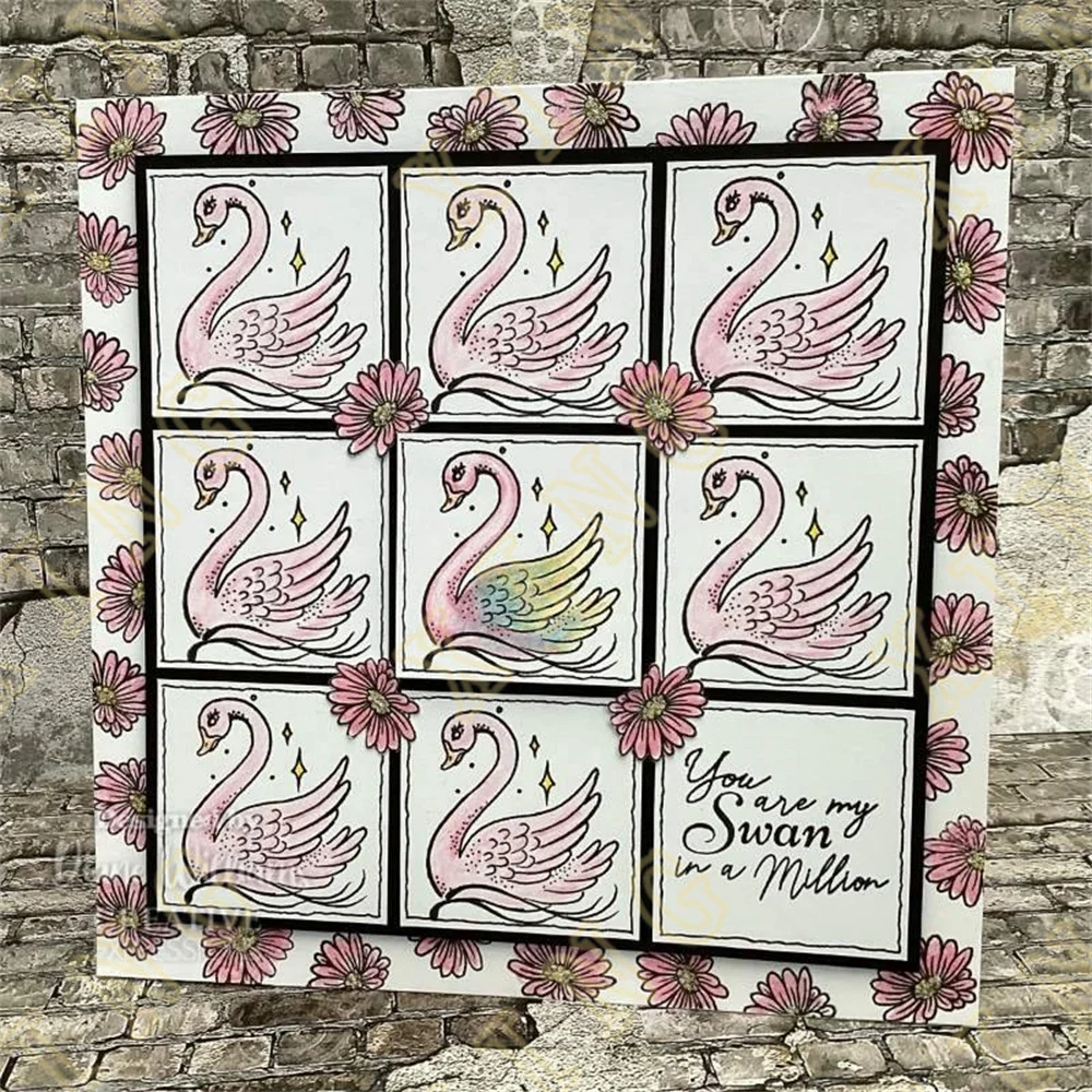 Swan in a Million New Metal Cutting Dies Stamps Scrapbook Diary Decoration Embossing Cut Dies Template Diy Greeting Card Handmad