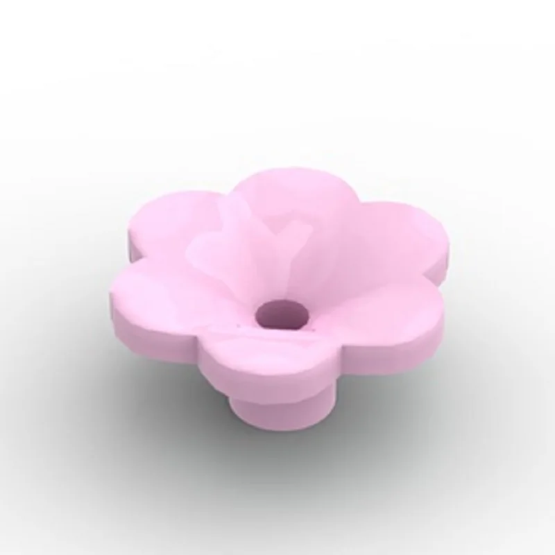 

10pcs Compatible MOC Brick Parts 95831 Plant Flower with 6 Rounded Petals and Pin Building Blocks Particle DIY Kids Toy Gift