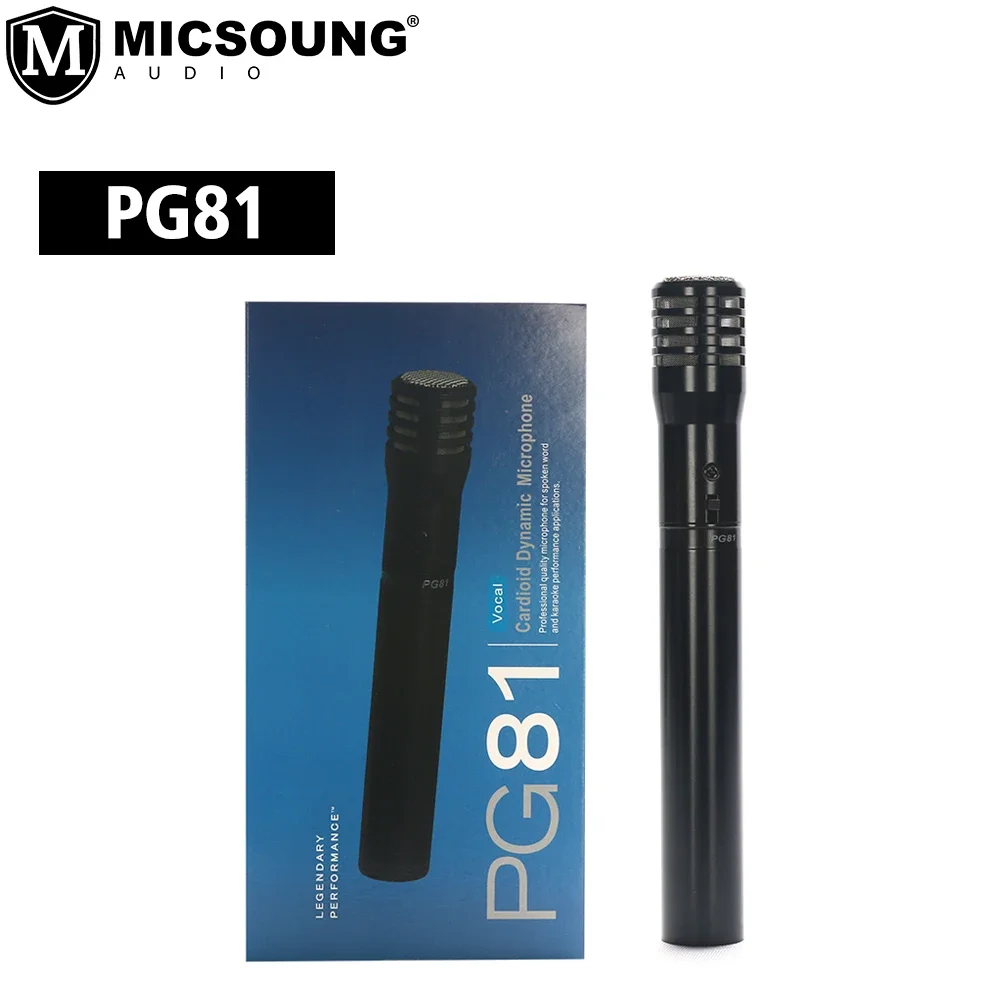 PG81 Professional Instrument Microfone Cardioid Dynamic Vocal Condenser Mic PG81 Acoustic Strings Guitar Microphone