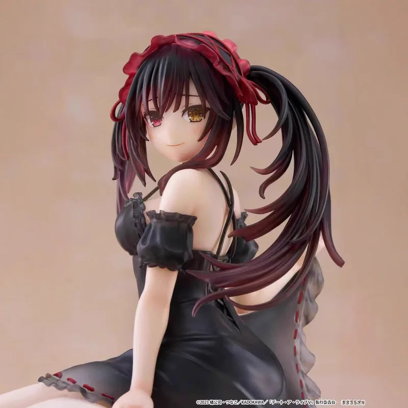 

Judai Original Taito Date A Live Tokisaki Kurumi Pvc Action Figure Cute Desktop Toy Model Collectible Pajamas Theme