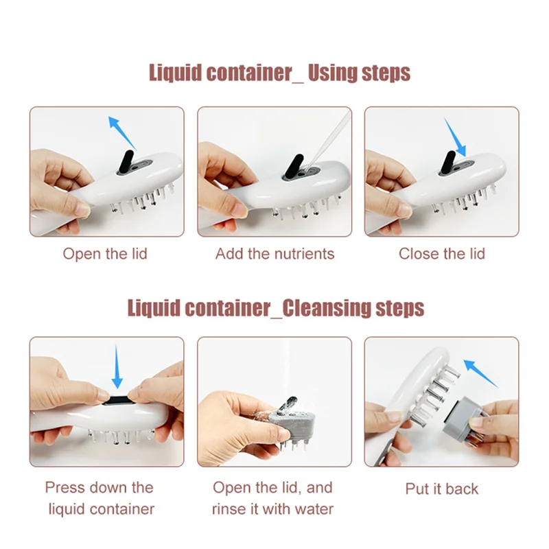 A83G-الكهربائية تدليك الساق مشط زيت الشعر قضيب فروة الرأس مدلك لعلاج الشعر النمو الطب السائل زيت طبيعي