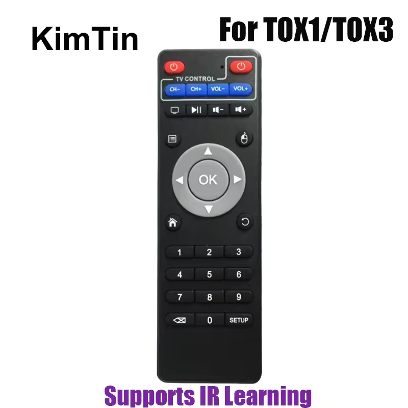 Télécommande pour boîtier TV intelligent TOX3 Amlogic S905X4, décodeur TOX1 Android 11, contrôleur IR sans fil