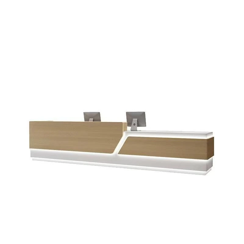 Simple high-end company checkout page Front desk Modern hotel Reception desk Sales department Lobby office Bar Welcome desk