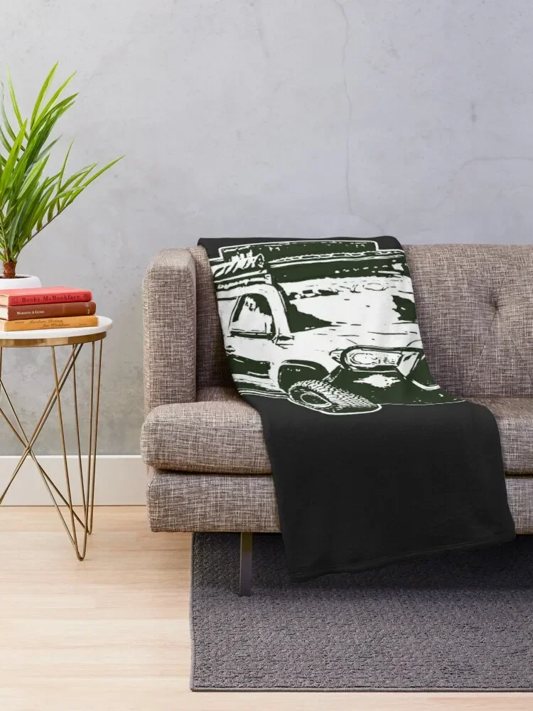 Adventure Tacoma Sketch Throw Blanket Blankets Sofas Of Decoration Shaggy Comforter Blankets