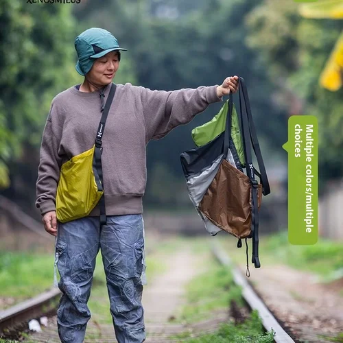 Imagen 2 del producto XENOSMILUS Packs de viaje: bolso de hombro tipo bandolera portátil y liviano con piel resistente al agua para negocios y actividades al aire libre