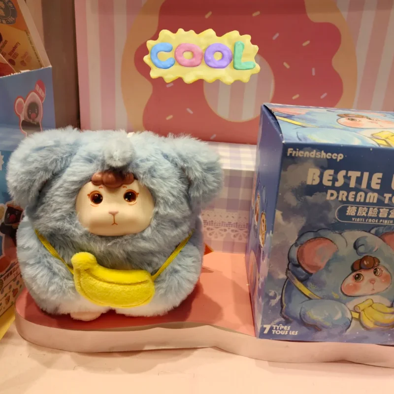 ใหม่ของแท้ Bafengte Little Sheep Bestie Lamb Dream Town Series กล่องตาบอด Kawaii ตุ๊กตาไขมันก้นอินเทรนด์ของเล่น Mystery กล่องของขวัญ