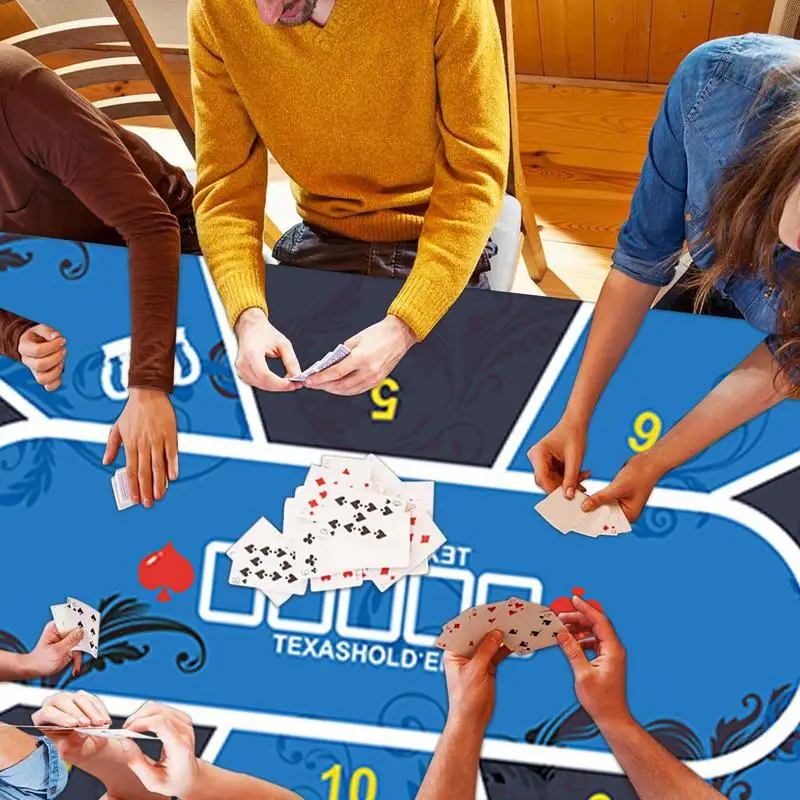 بوكر الجدول حصيرة لعبة البوكر مفرش المائدة المطاط تخطيط حصيرة منضدية هولدم حصيرة للمنزل الترفيه جمعات صديق