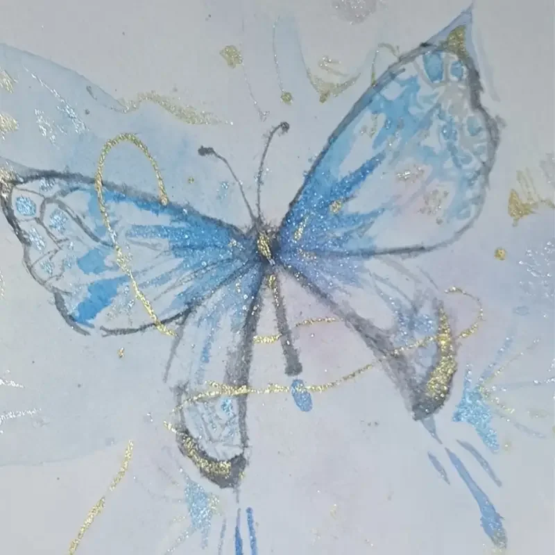 مجموعة طلاء زيتي صغيرة بألوان مائية لؤلؤية مكونة من 20 لونًا - ألوان نابضة بالحياة وطويلة الأمد، مناسبة للرسم الصيني