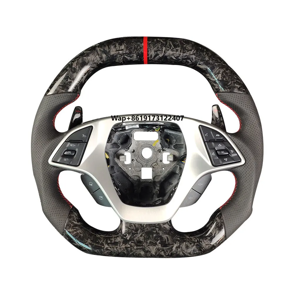 

Carbon Fiber Steering Wheel for C7 C6 C8 Car Steering Wheel Old to New Upgrade Customization